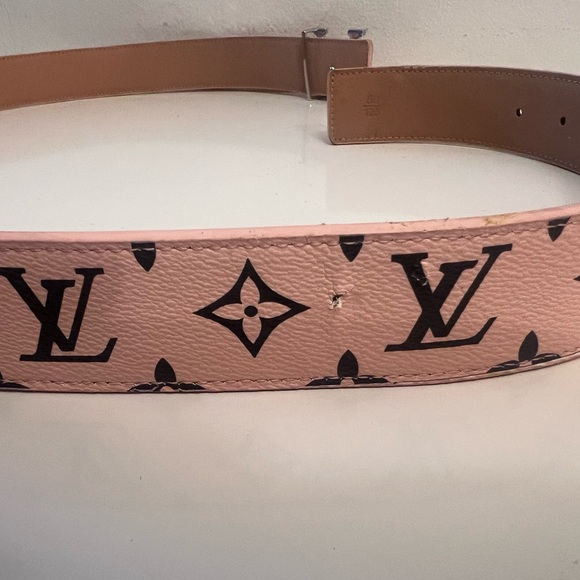 Louis Vuitton Light Pink Monogram Belt - Picture 4 of 9